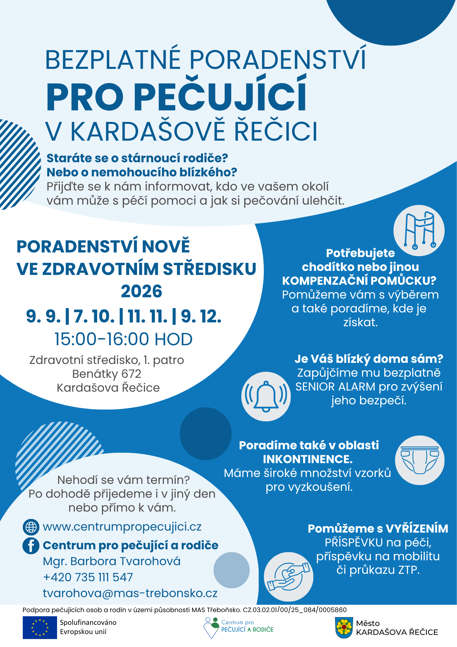 KŘ JARO2026 PORADNA Poradna pro pečující Kardašova Řečice