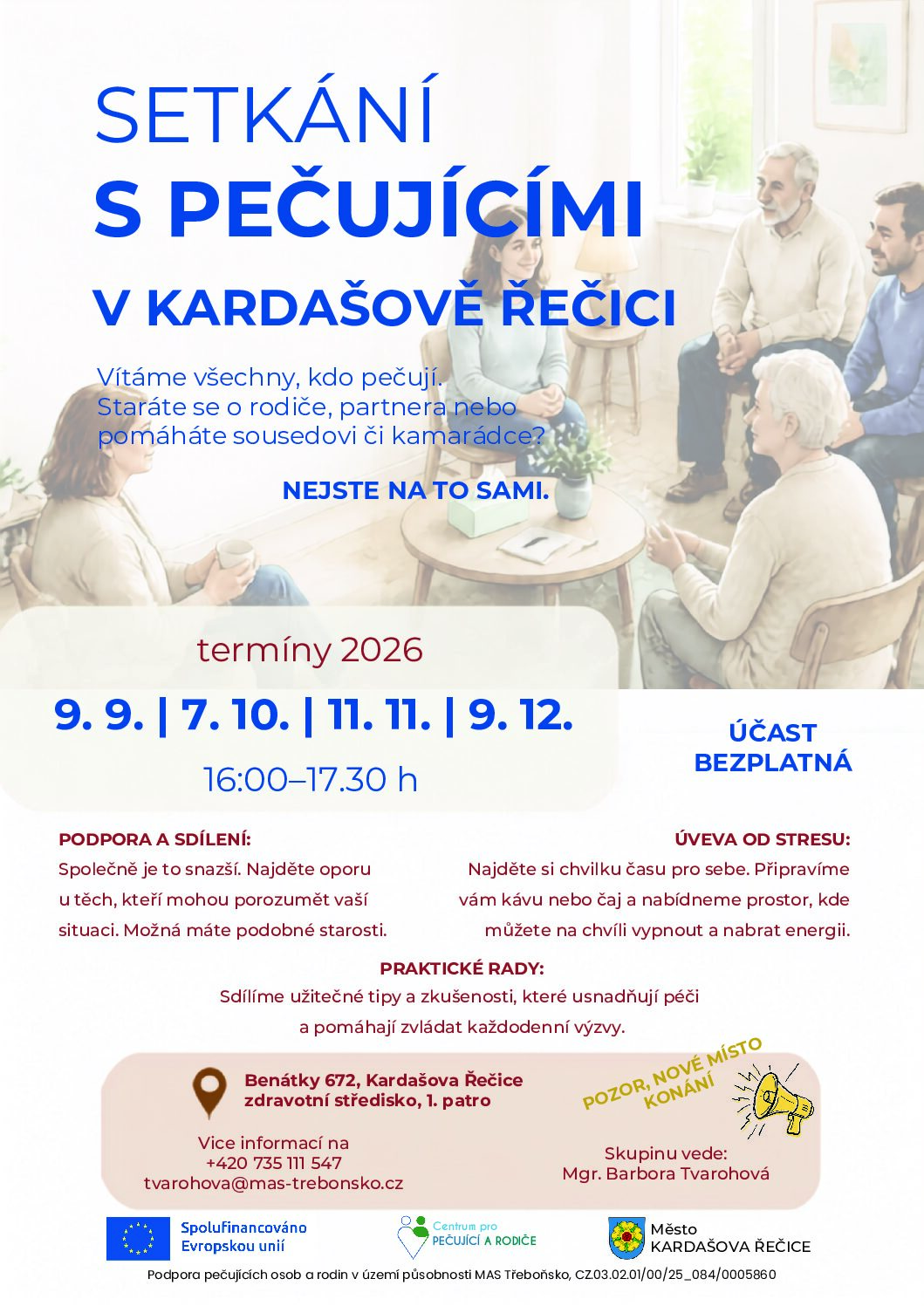 Setkání pečujících KŘ tisk Setkání pečujících v Kardašově Řečici